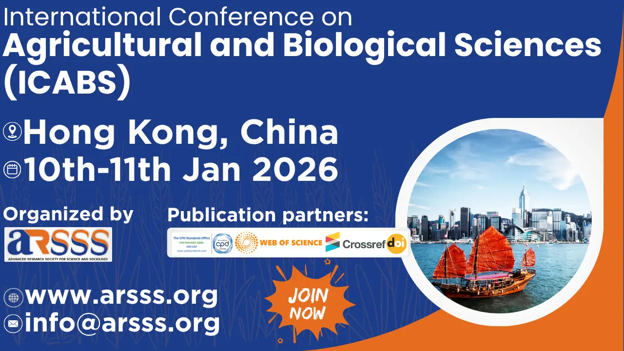 Agricultural and Biological Sciences Conference in Hong Kong